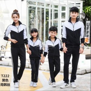 學生校服春秋款 T系黑白 南韓絲校服定做 學生校服春秋款 T系黑白 南韓絲校服定做