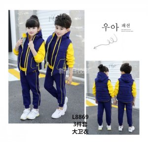 學生校服 冬款 三件套大衛衣  校服廠家定制