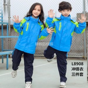 小學(xué)生校服定做 冬款 三件套大衛(wèi)衣